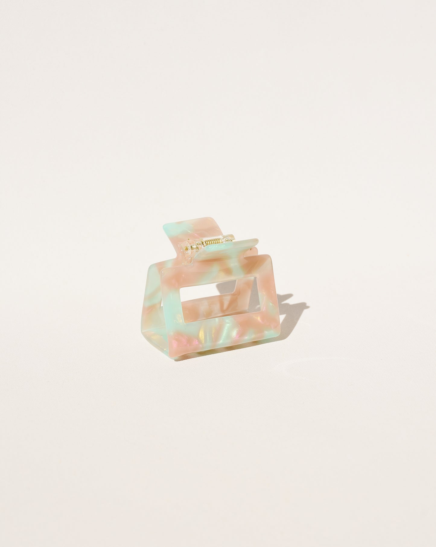 Petite Pince à Cheveux N°1 en Rose-turquoise