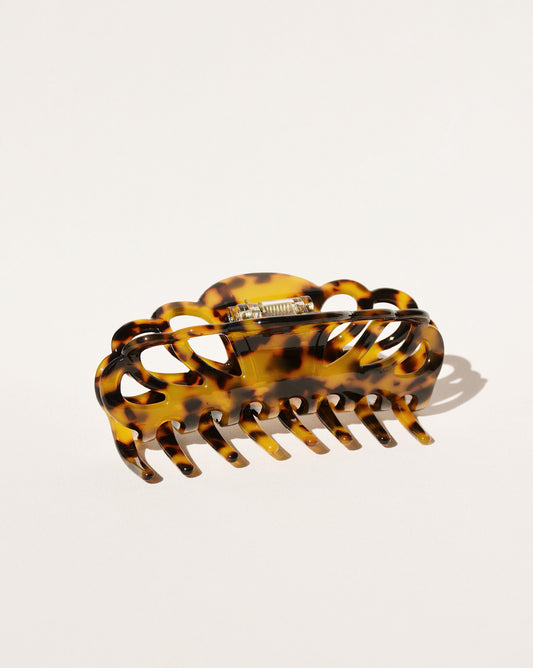 Crown Hair Claw in Dark Tortoiseshell