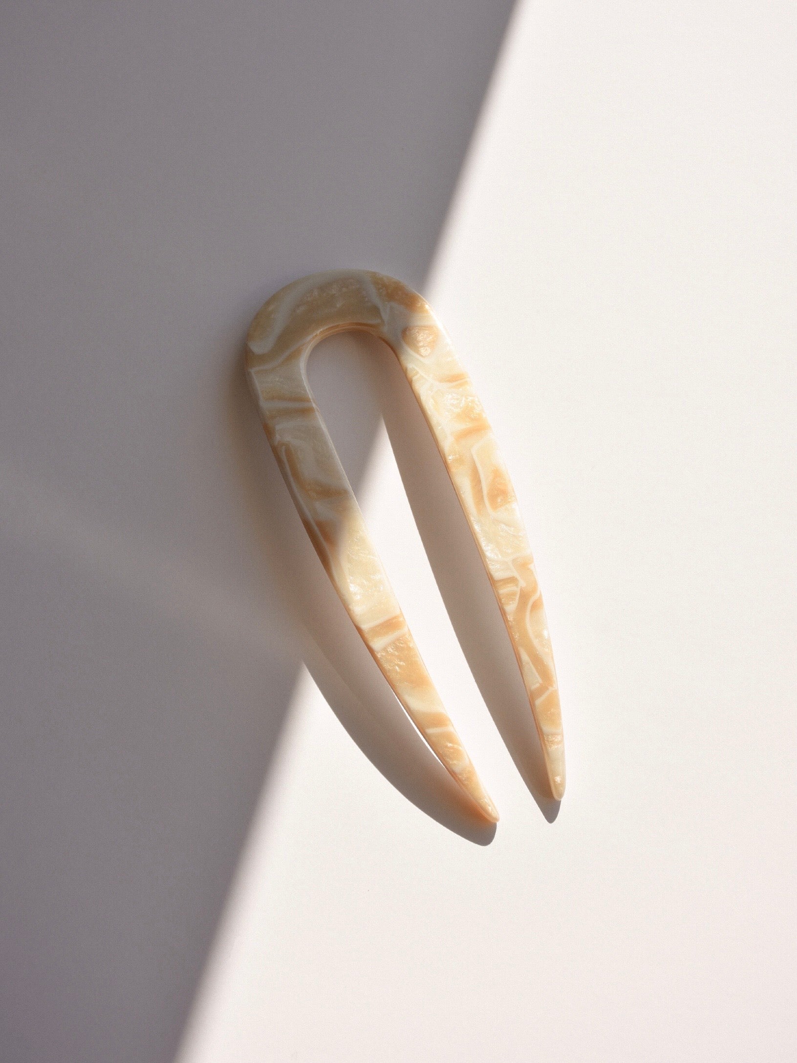 French Hair Pin · Sandstone