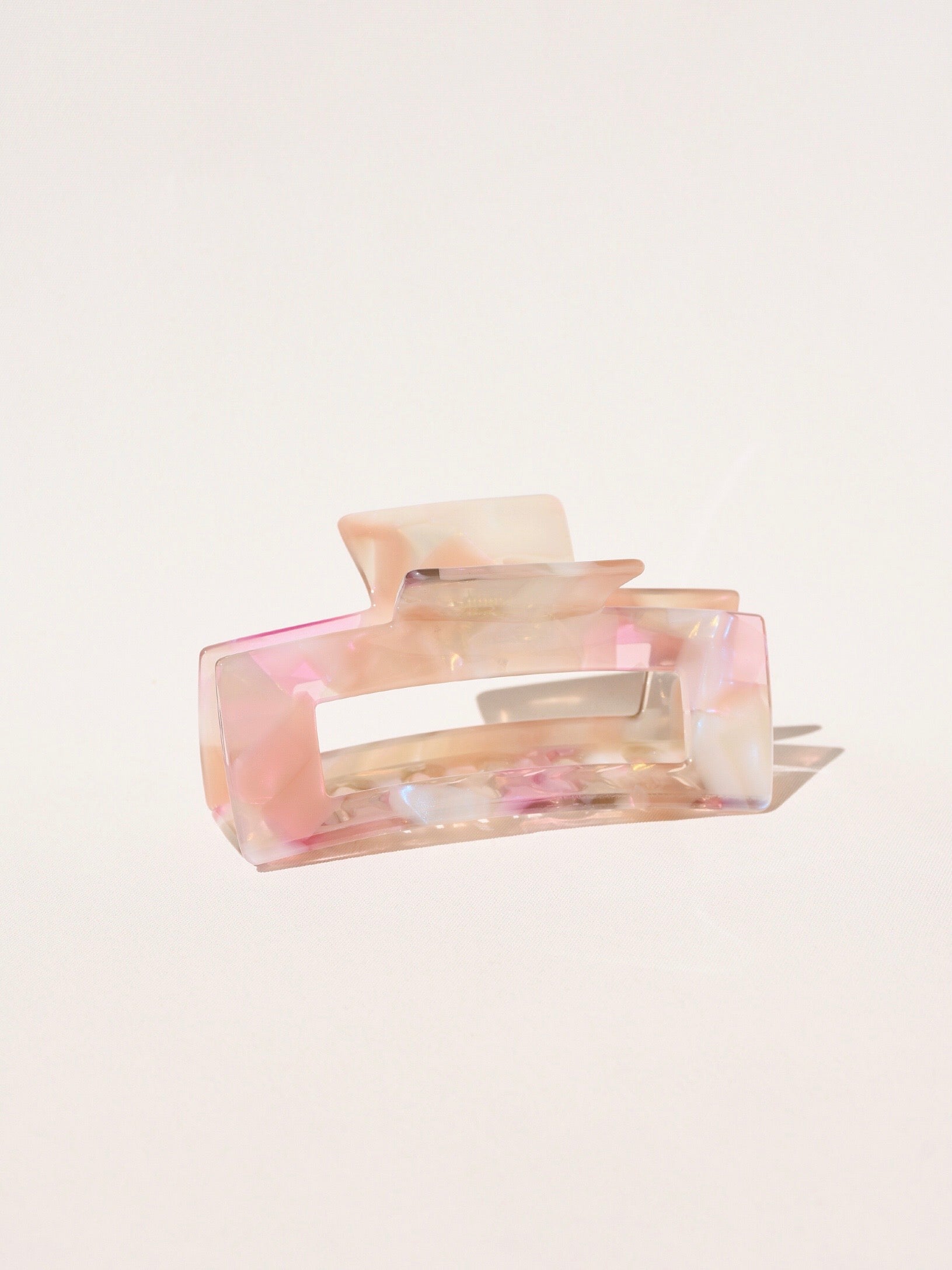 Large Hair Claw No. 1 in Grey and Pink