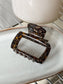 Large Brown Minimalist Claw Clip