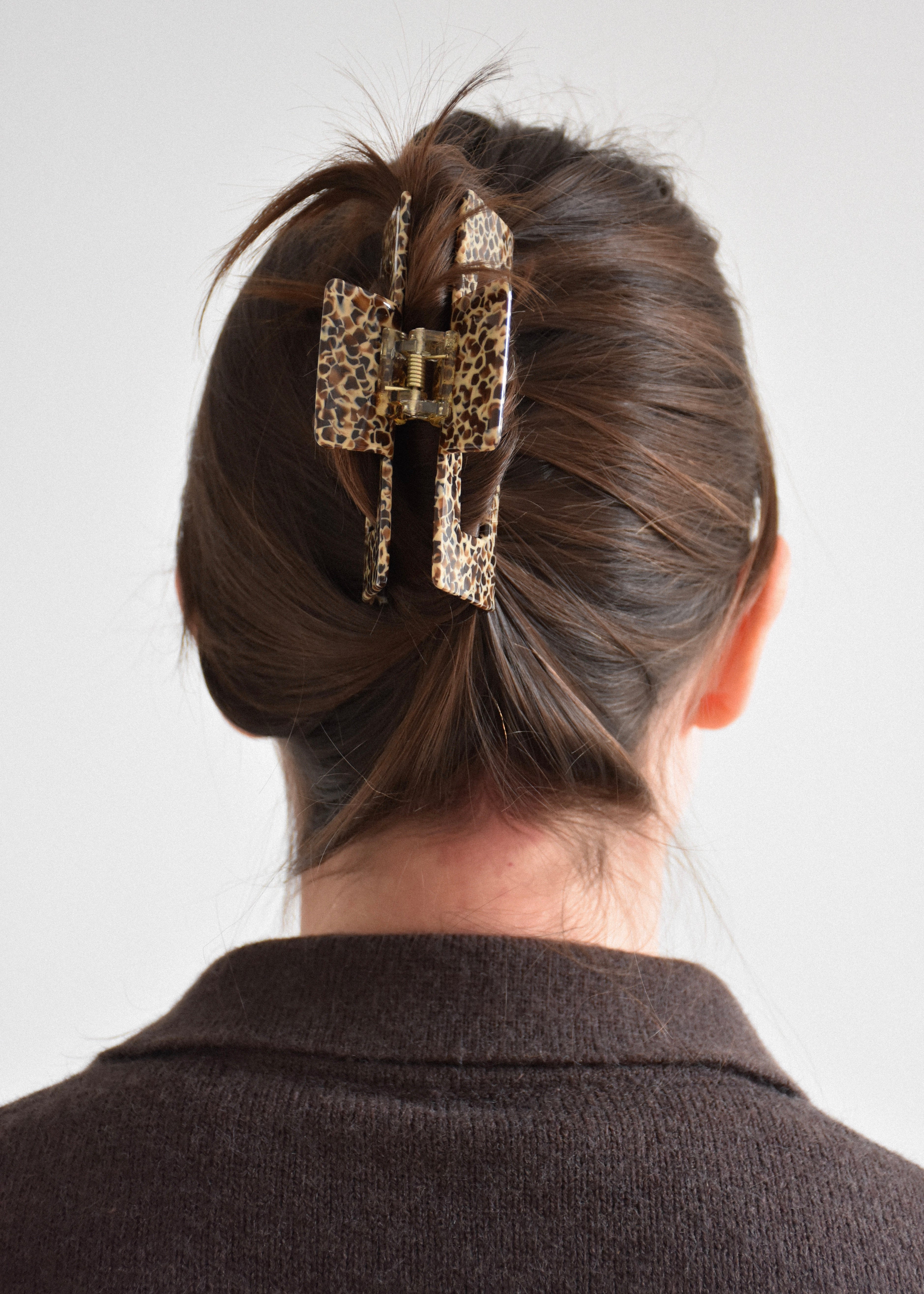 Grande Hair Claw in Leopard