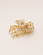 Classic Claw Clip in Marble Beige