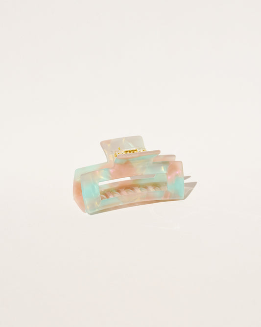 Medium Hair Claw No. 1 in Rose-turquoise