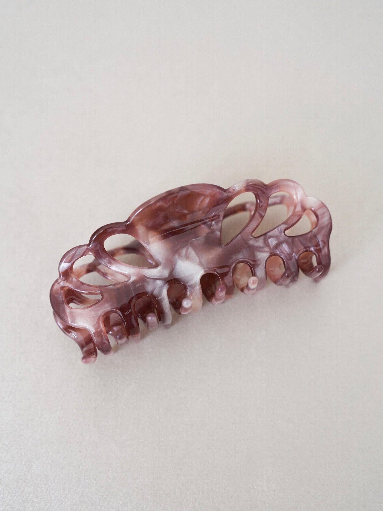 No. 3 Hair Claw Clip · Old Rose