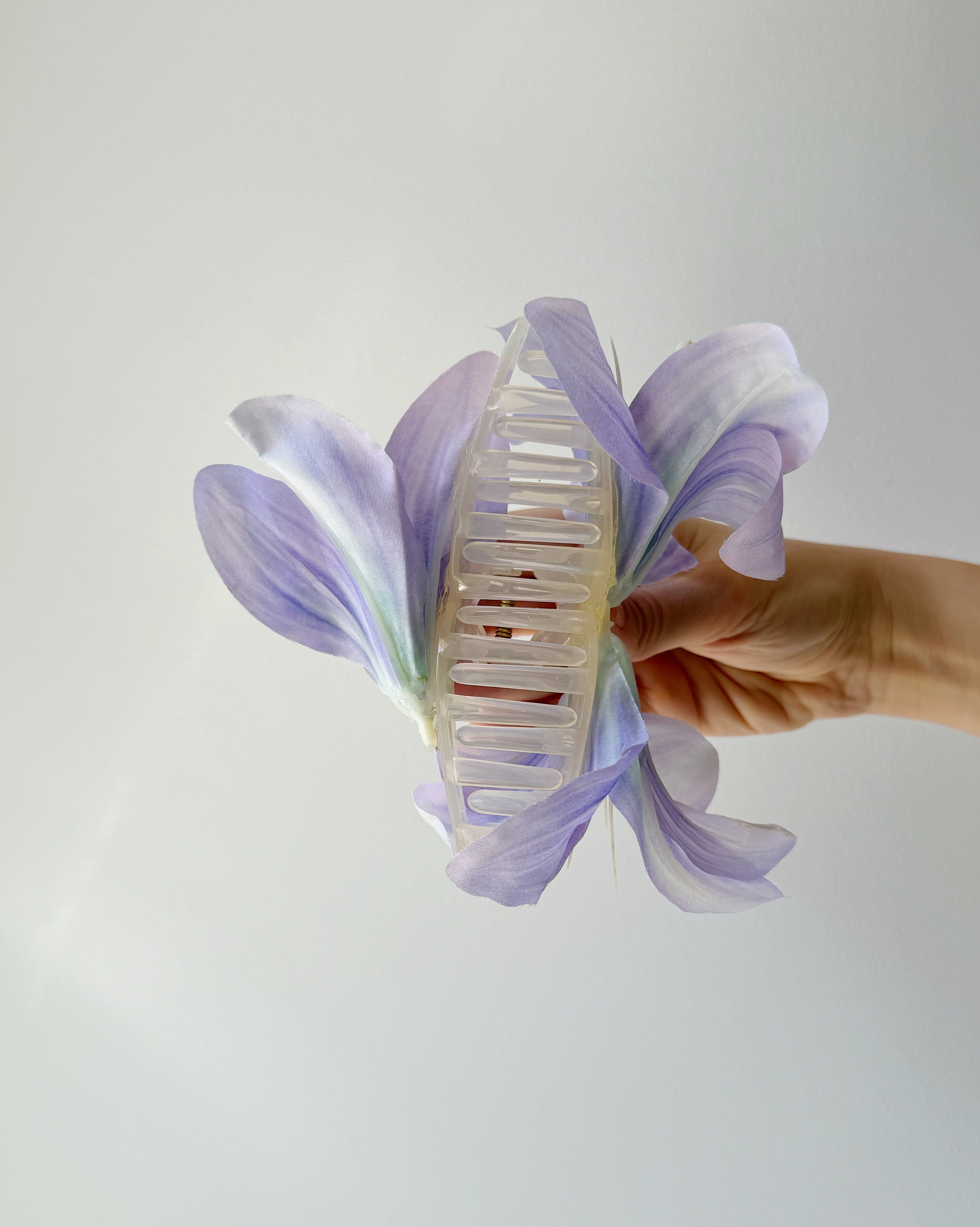 Lilac Lilium Flower Hair Claw Clip