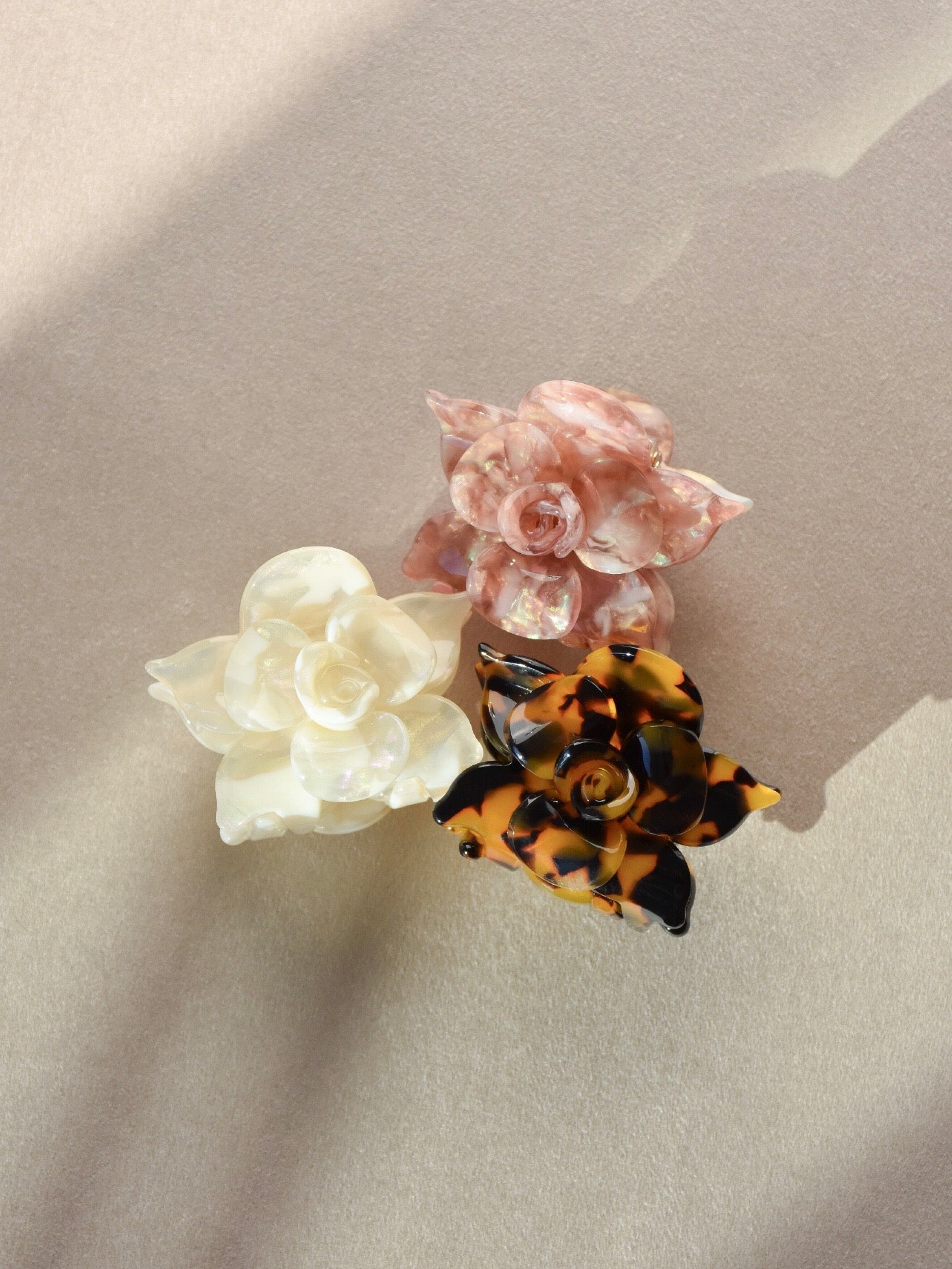 Petite Rose Hair Claw Clip