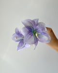Lilac Lilium Flower Hair Claw Clip