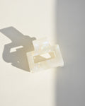 Small Hair Claw No. 1 in Iridescent White