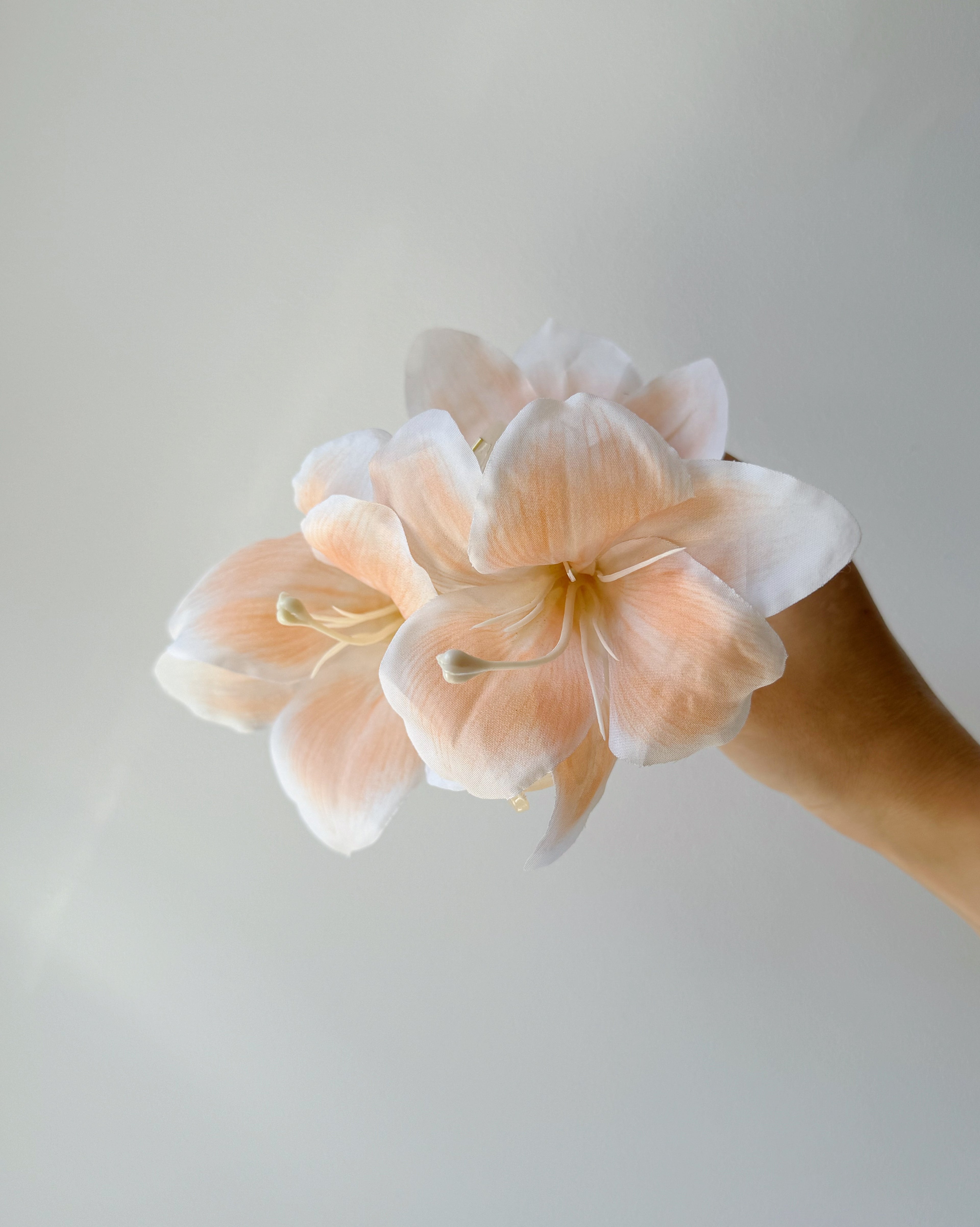 Orange Lilium Flower Hair Claw Clip