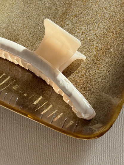 Two Color Slim Hair Claw Clip