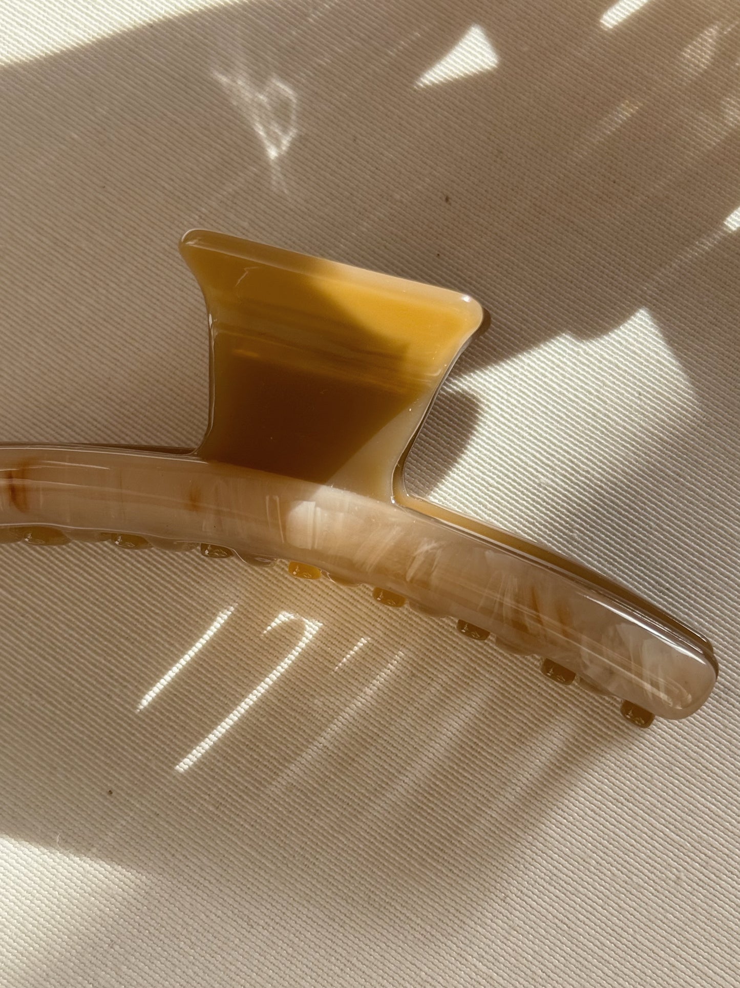 Two Color Slim Hair Claw Clip