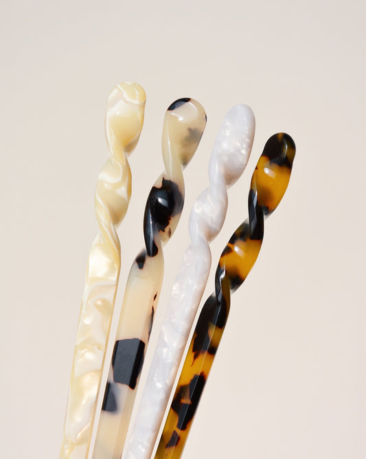Acetate Hair Stick in Neutrals