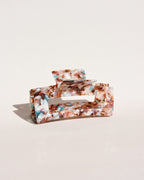 Pinza de Pelo Grande No.1 en Color Granito Burdeos