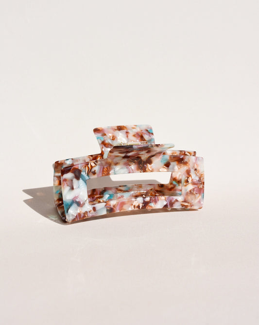 Large Hair Claw No. 1 in Burgundy Granite