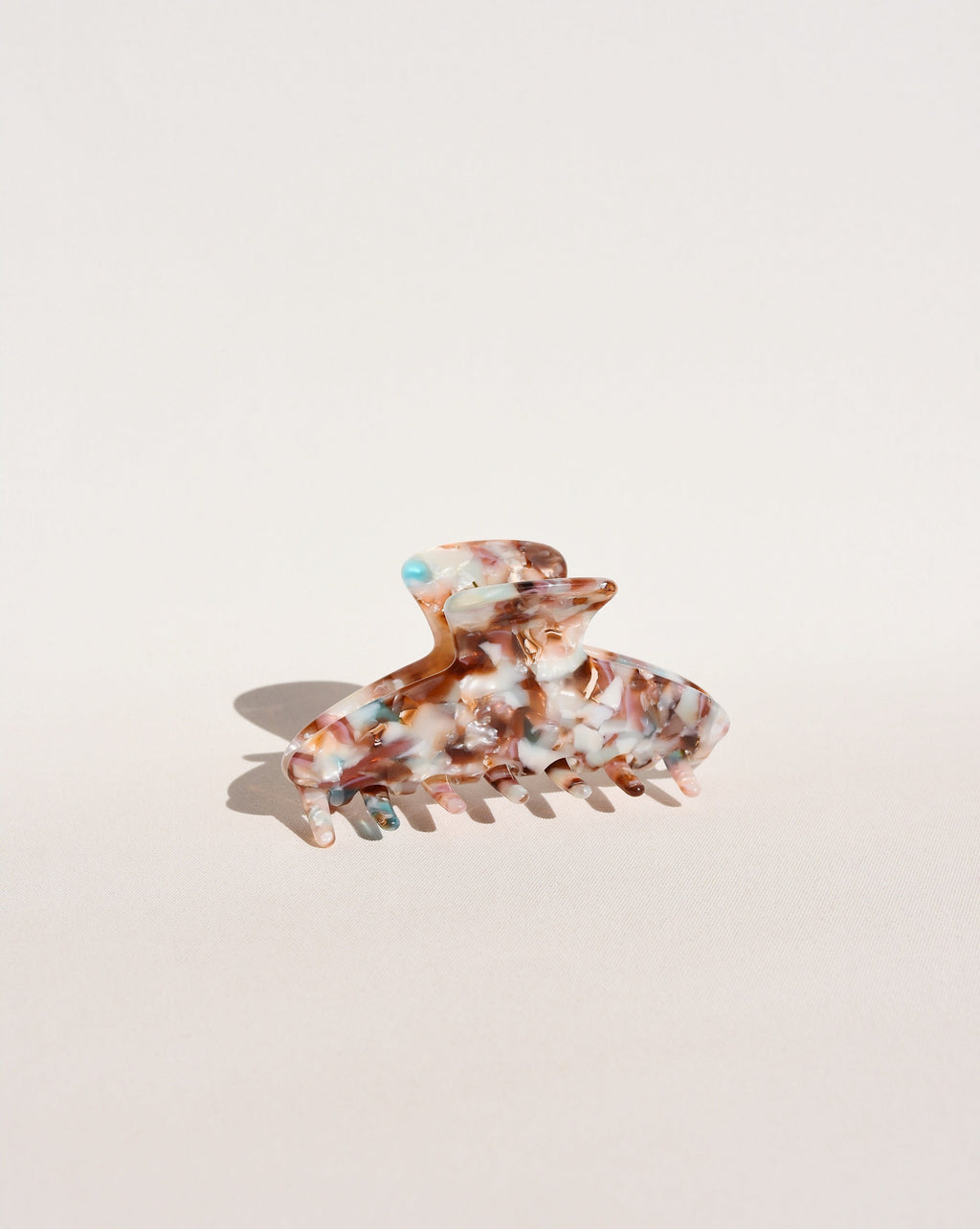 Pinza de Pelo Midi en Color Granito Burdeos