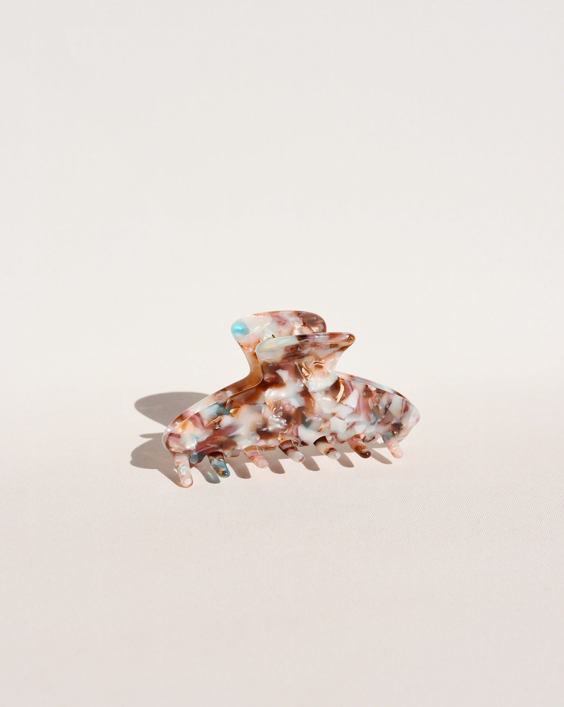 Pinza de Pelo Midi en Color Granito Burdeos