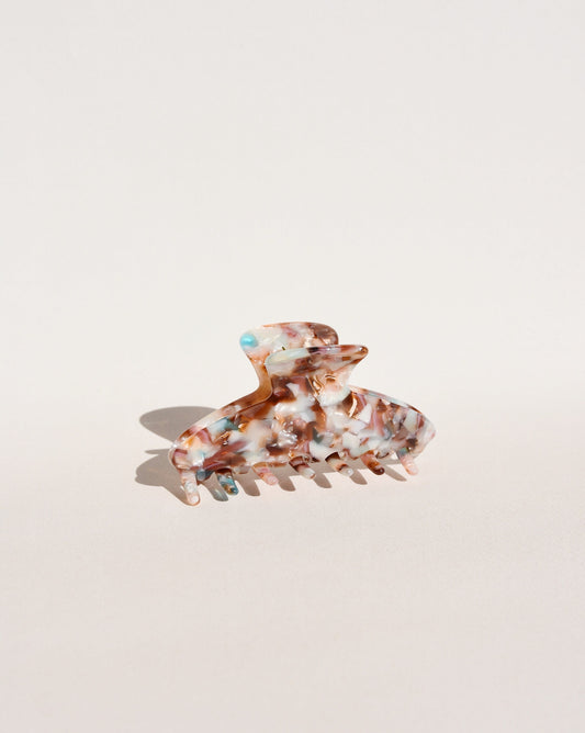 Pinza de Pelo Midi en Color Granito Burdeos