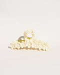 Daisy Flowers Hair Claw Clip in White