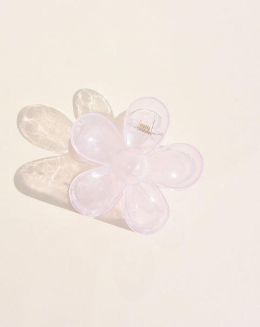 Daisy Flower Clip in Jelly Pink