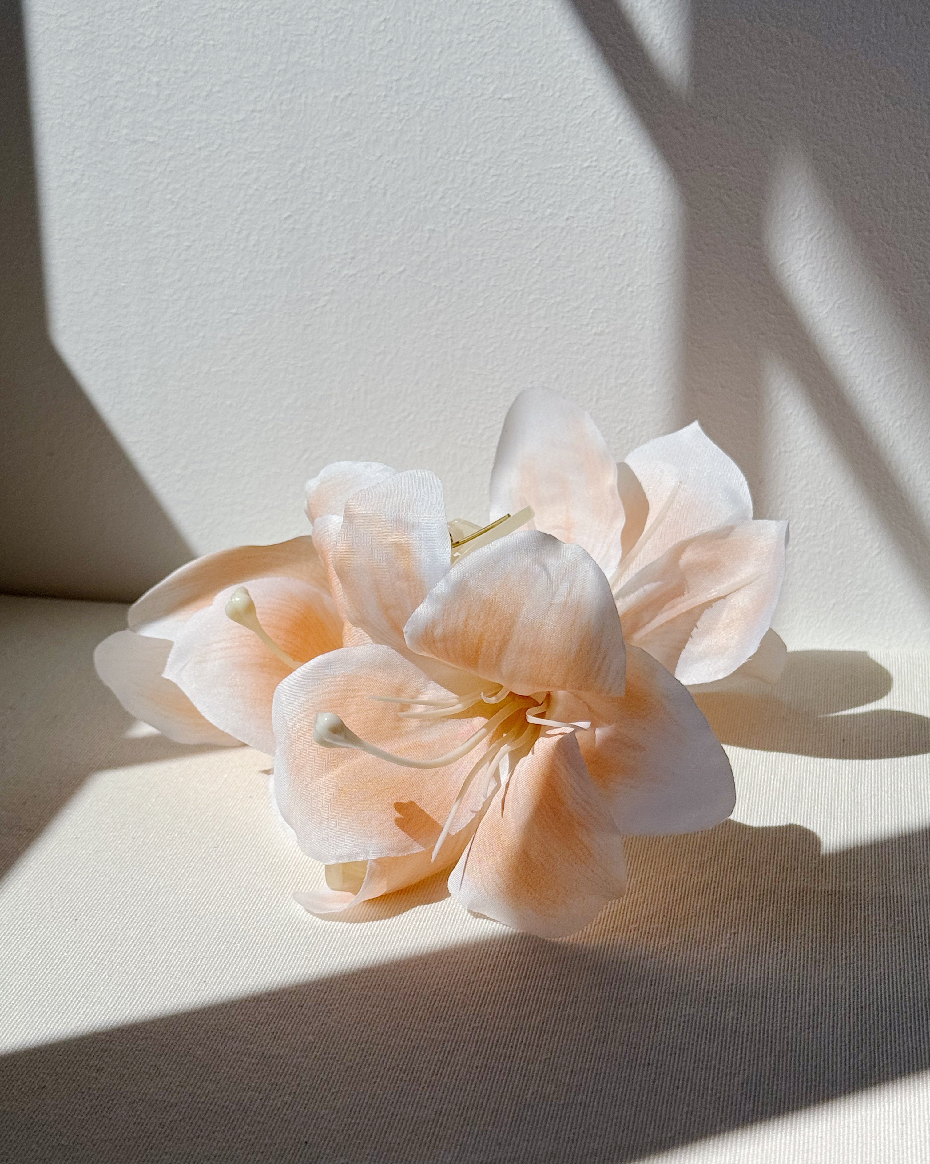 Orange Lilium Flower Hair Claw Clip