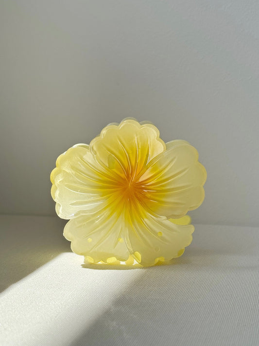 Flor tropical en limón 