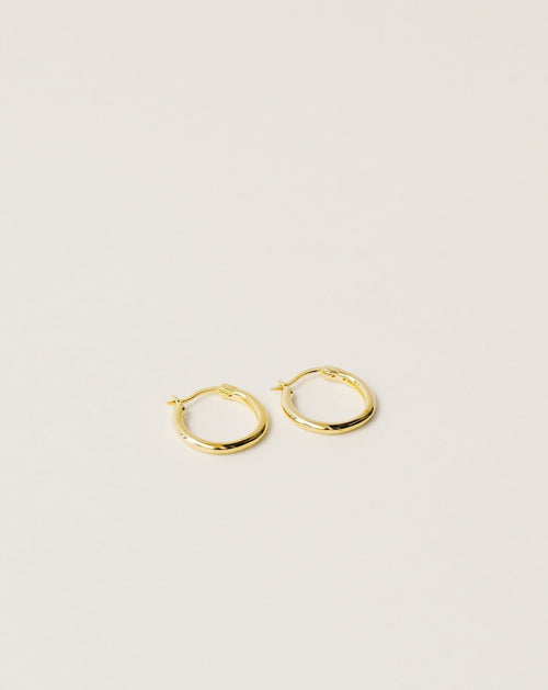 Básico Nº 1 gold hoop earrings
