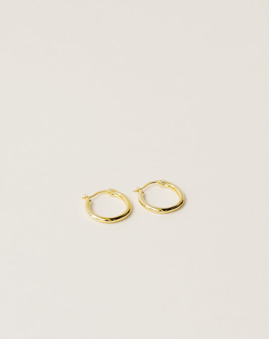 Básico Nº 1 gold hoop earrings