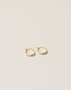 Beaded mini hoops