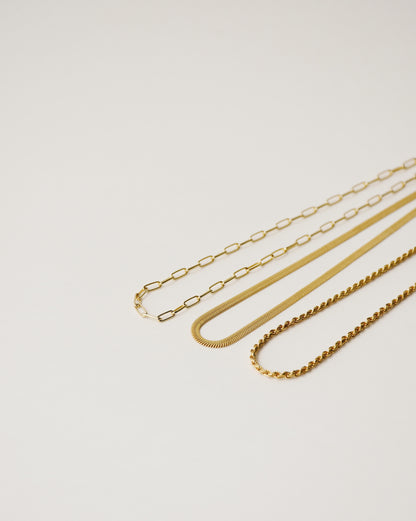 Herringbone chain necklace