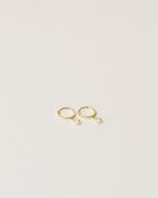 Zirconia Teardrop Small Hoops