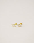 Marquise Crown Stud Earrings