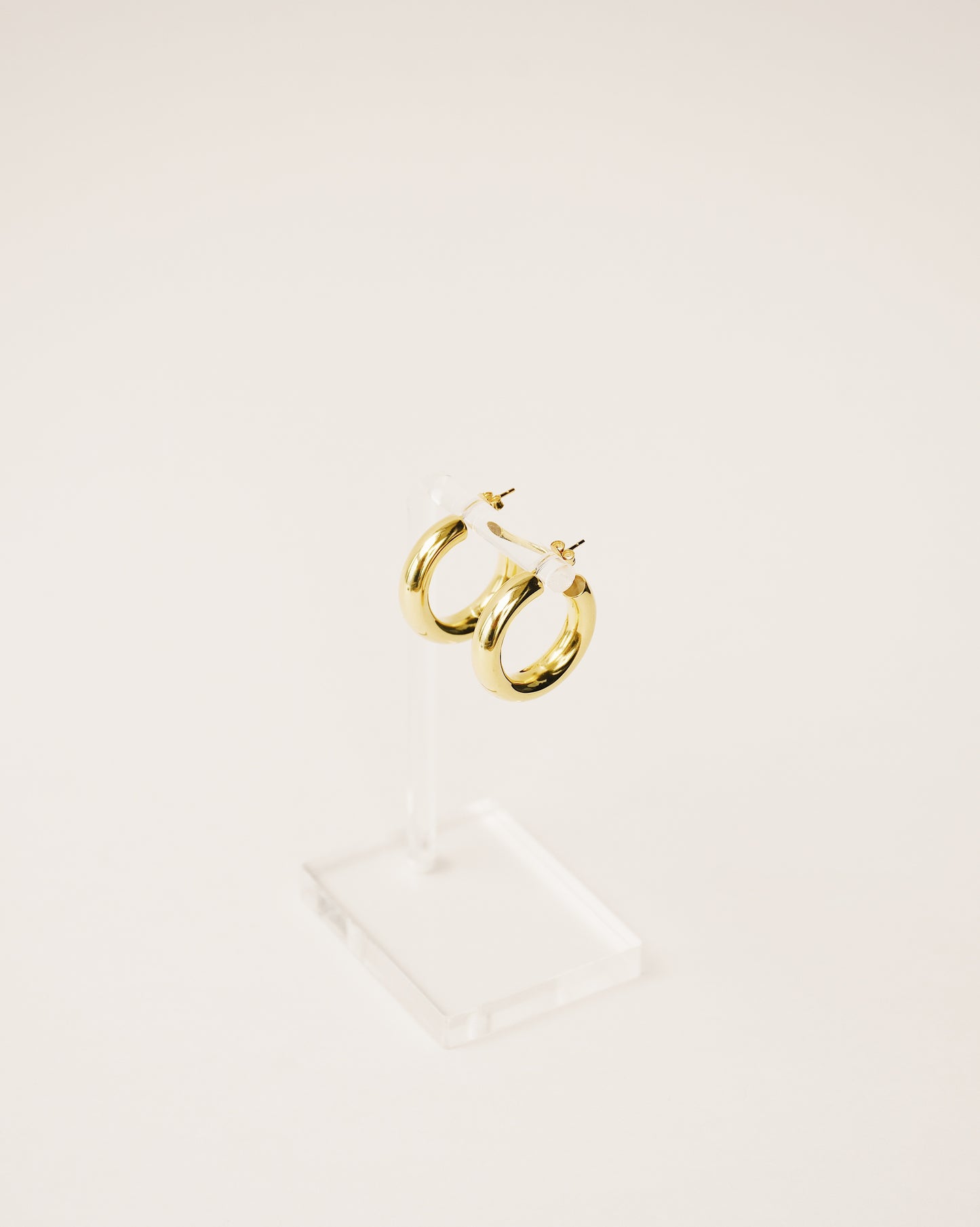 timeless and versatile maxi hoop earrings handcrafted from 925 sterling silver plated in 18k gold. hollow and lightweight. 2020 slow fashion trend.