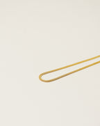 herringbone chain handcrafted from 925 sterling silver plated in 18k gold. 2020 slow fashion trend.