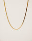 herringbone chain handcrafted from 925 sterling silver plated in 18k gold. 2020 slow fashion trend.