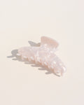 Midi Hair Claw in Pearl White