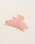 Midi Hair Claw in Crystal Pink