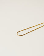 vintage inspired rope chain handcrafted from 925 sterling silver plated in 18k gold. 2020 slow fashion trend.